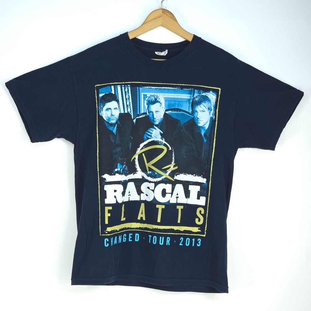 2013 Rascal Flats Changed Tour Concert Merch Tee Shirt Mens Large Double Sided
